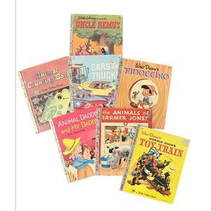 Little Golden Books Set of 7 Vintage Titles Children’s Books